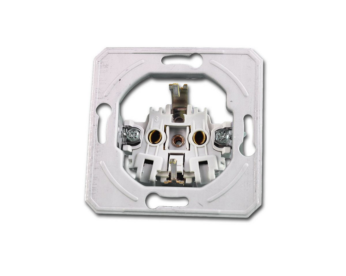 TEM Unterputz-Steckdose EKONOMIK Schuko-Steckdose silber, 250V~/16A, UP – Bild 2 von 4