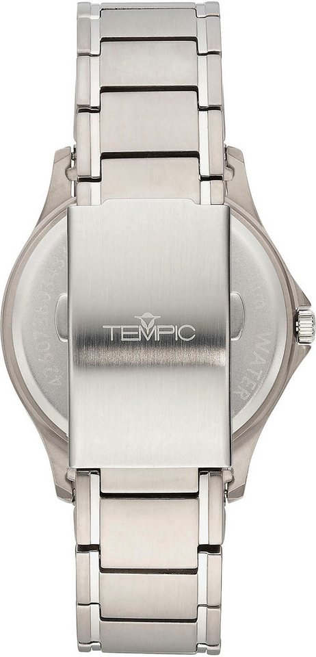 Tempic Titanuhr, Quarzuhr, Armbanduhr, Herrenuhr, analog, Titanarmband – Bild 3 von 3