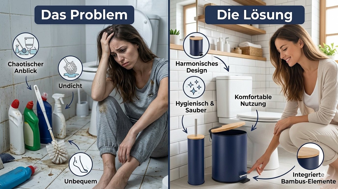 TENDANCE Kosmetikeimer Tretmülleimer Abfalleimer 3 L Mülleimer mit Absenkautomatik, mit Absenkautomatik – Bild 3 von 4