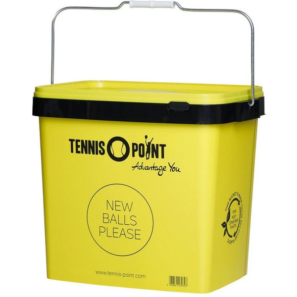 Tennis-Point Balleimer Balleimer Mit Deckel, Vierkant - Gelb