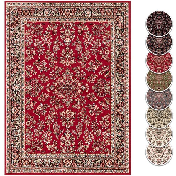 Teppich Boss Teppich Orient Teppich Zabul in Rot, rechteckig, Höhe: 8 mm, Kurzflor, für Fußbodenheizung geeignet und strapazierfähig