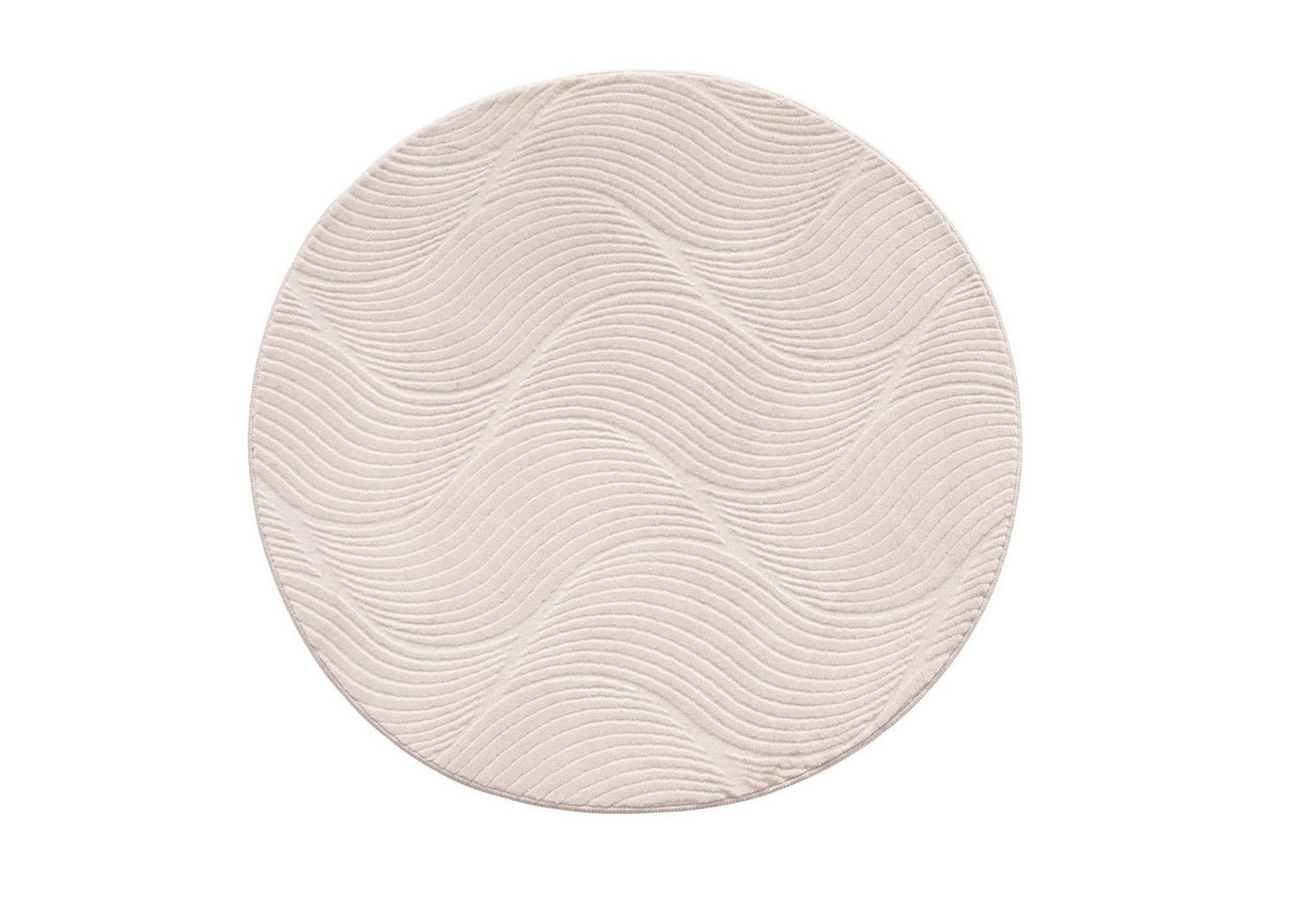 TaraCarpet Teppich TaraCarpet Homestyle 392 Shell, rechteckig, Höhe: 10 mm, Felloptik hoch-tief weich waschbar Düne beige 50x80 – Bild 4 von 5