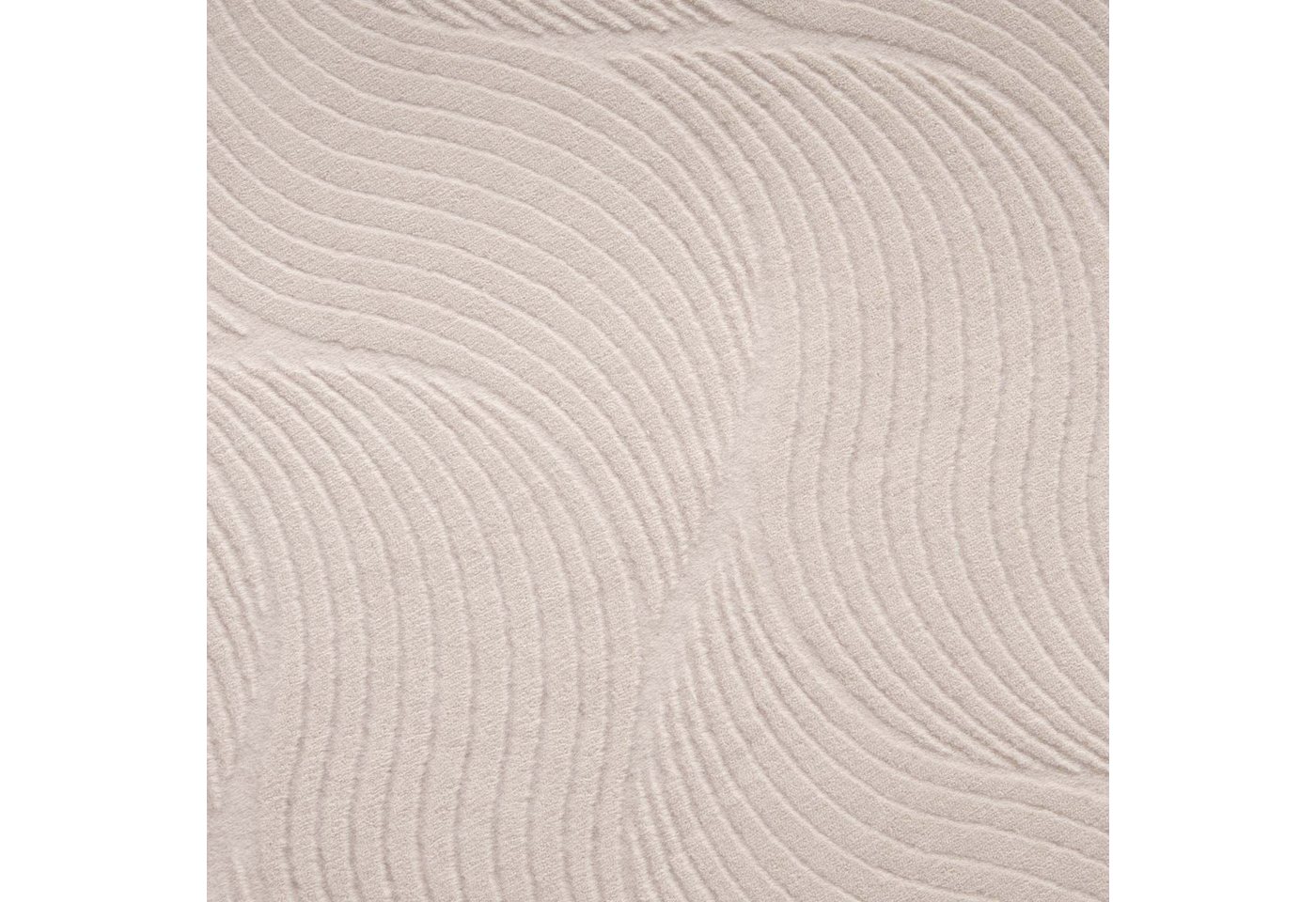 TaraCarpet Teppich TaraCarpet Homestyle 392 Shell, rechteckig, Höhe: 10 mm, Felloptik hoch-tief weich waschbar Düne beige 50x80 – Bild 5 von 5