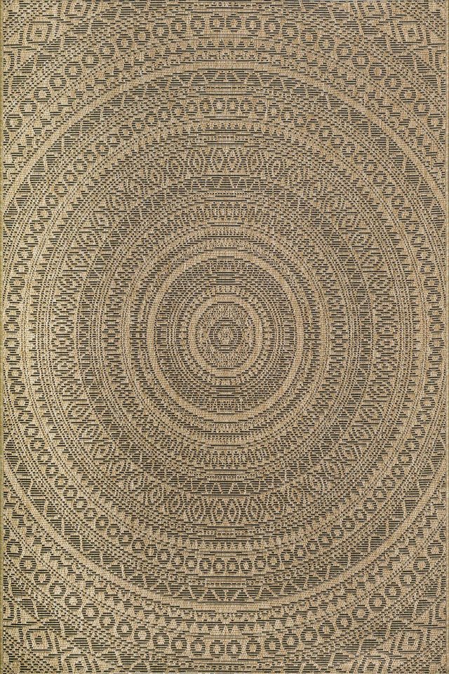 TaraCarpet Teppich TaraCarpet Regina Mandala Wohnzimmer,Schlafzimmer,Esszimmer natur, rechteckig, Höhe: 7 mm, Küche Flur Terrasse Garten Balkon 80x150 – Bild 2 von 5