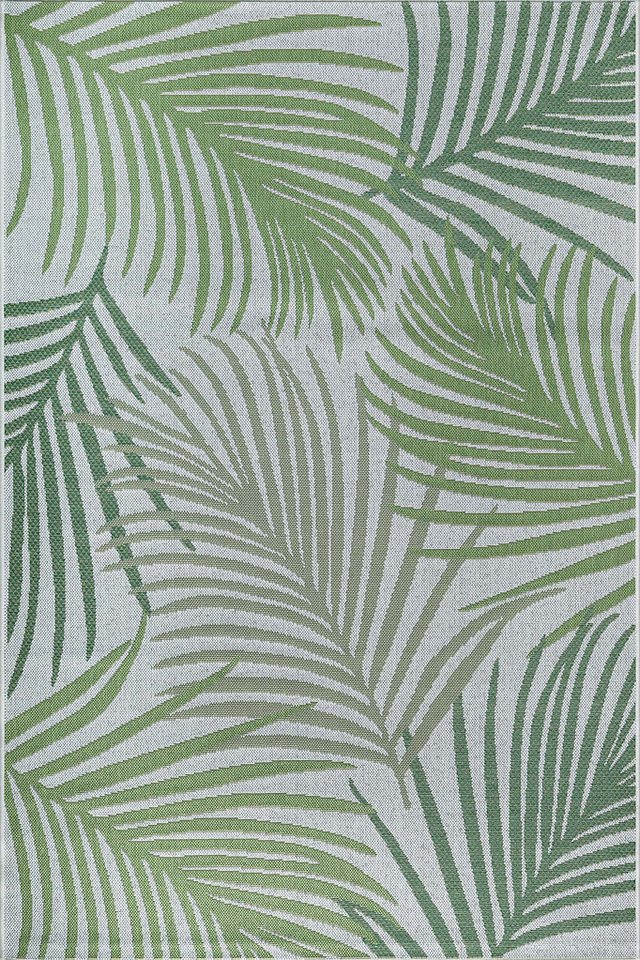 TaraCarpet Teppich TaraCarpet Regina Palme Wohnzimmer,Schlafzimmer,Esszimmer grün, rechteckig, Höhe: 7 mm, Küche Flur Terrasse Garten Balkon 120x160 – Bild 2 von 5