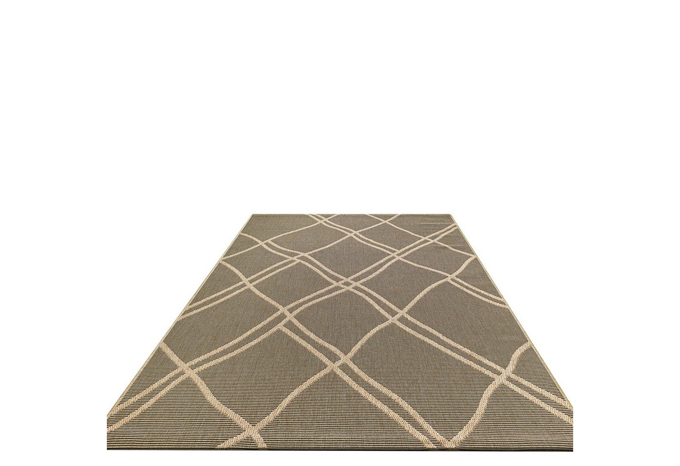 TaraCarpet Teppich TaraCarpet Regina Raute Wohnzimmer,Schlafzimmer,Esszimmer natur, rechteckig, Höhe: 7 mm, Küche Flur Terrasse Garten Balkon 80x150 – Bild 3 von 5