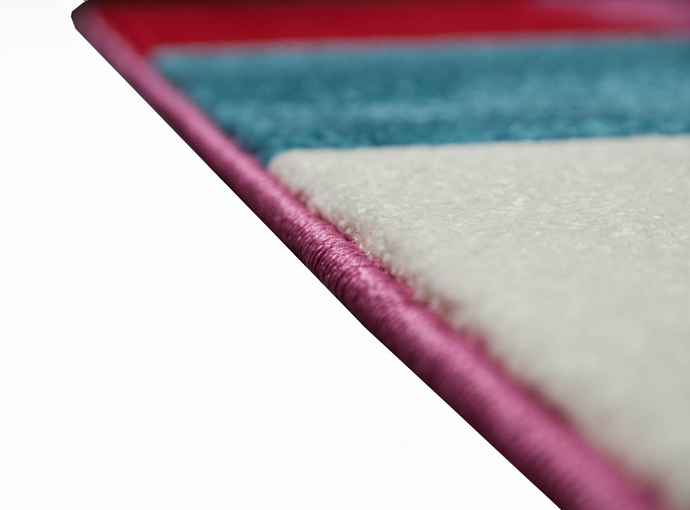 TeppichHome24 Kinderteppich Kinderteppich Karo Muster Multicolour, rechteckig, Höhe: 1.3 mm – Bild 3 von 3