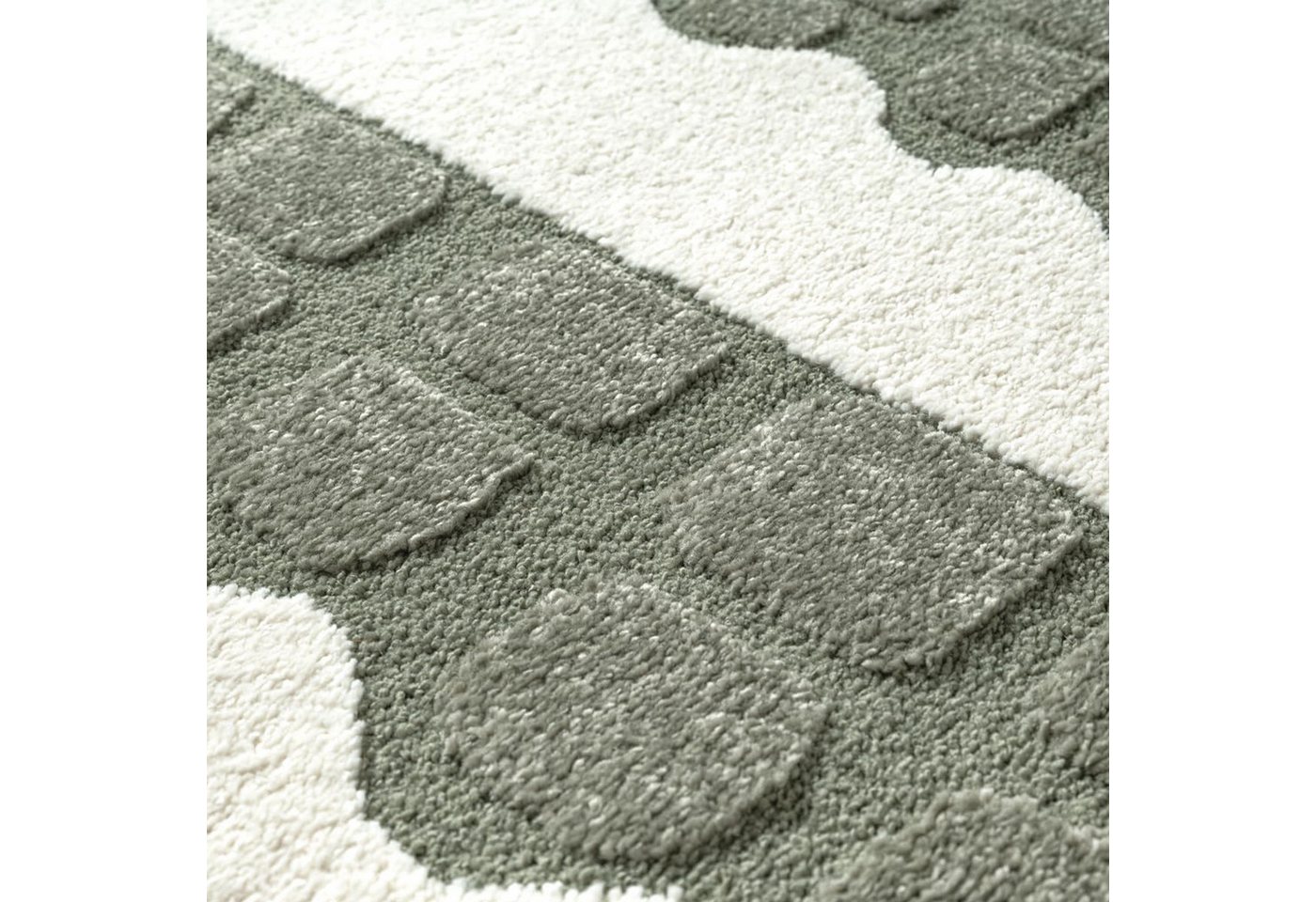 TeppichHome24 Kinderteppich Kinderteppich Krokodil Grün Creme pflegeleicht weich robust, rechteckig, Höhe: 14 mm – Bild 2 von 5