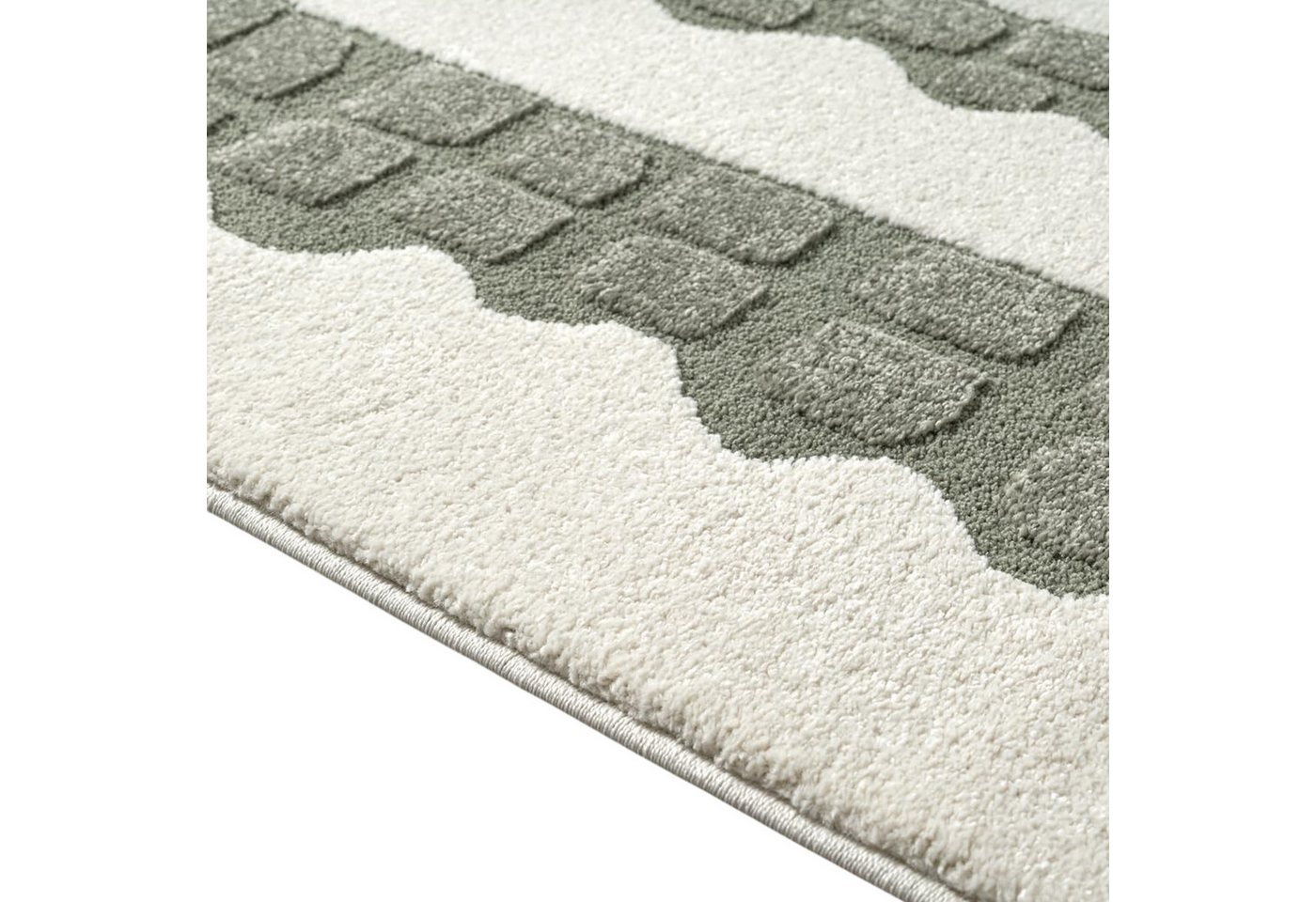 TeppichHome24 Kinderteppich Kinderteppich Krokodil Grün Creme pflegeleicht weich robust, rechteckig, Höhe: 14 mm – Bild 5 von 5