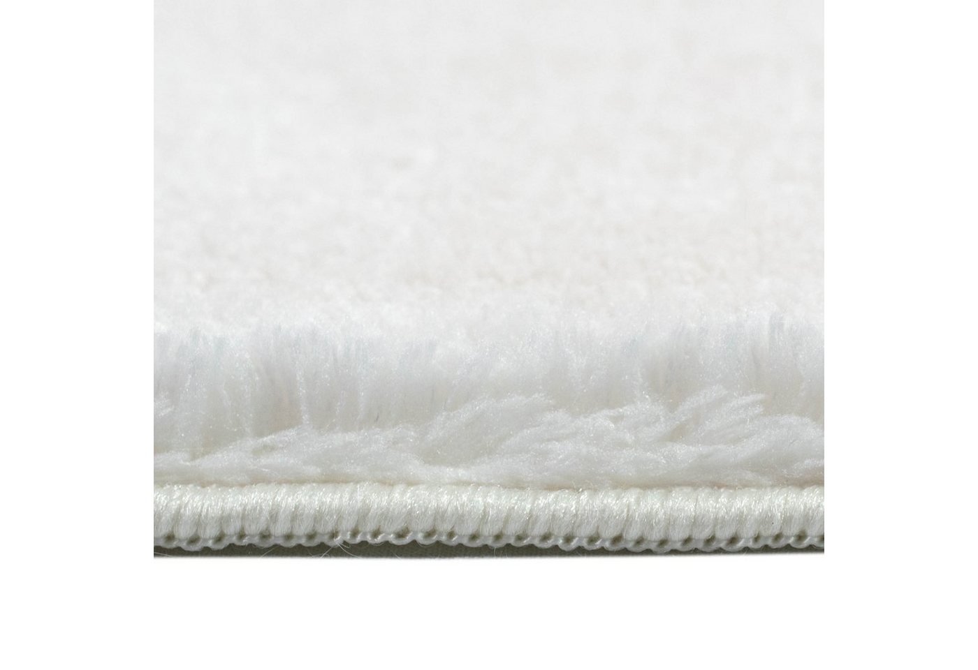 TeppichHome24 Teppich Designer Badezimmer Teppich Tropfenform in creme, rechteckig, Höhe: 18 mm – Bild 3 von 4