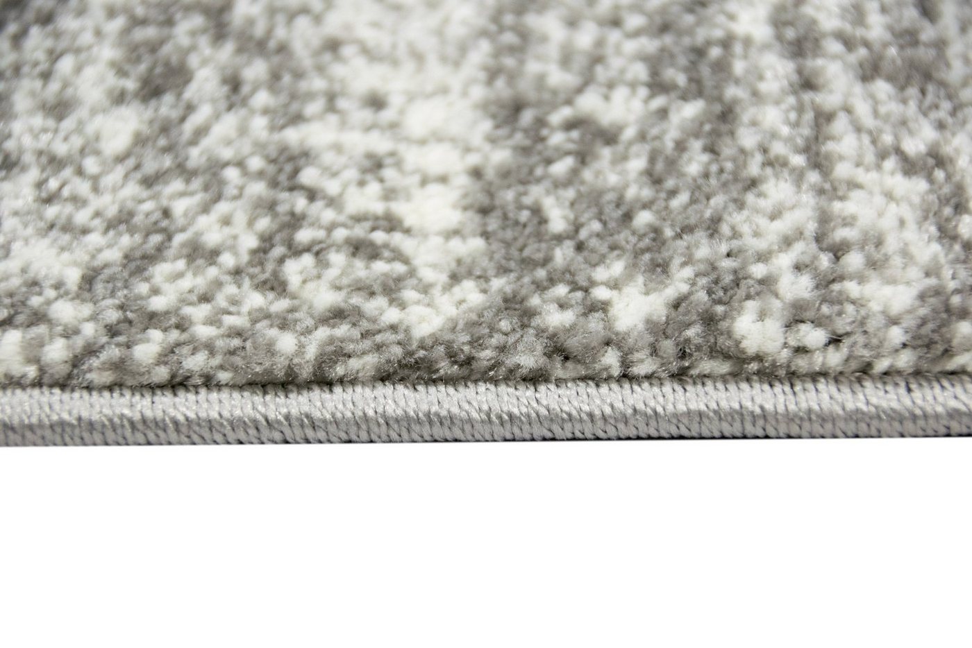 TeppichHome24 Teppich Designer Teppich Kurzflor Uni Design in Grau, rechteckig – Bild 3 von 3