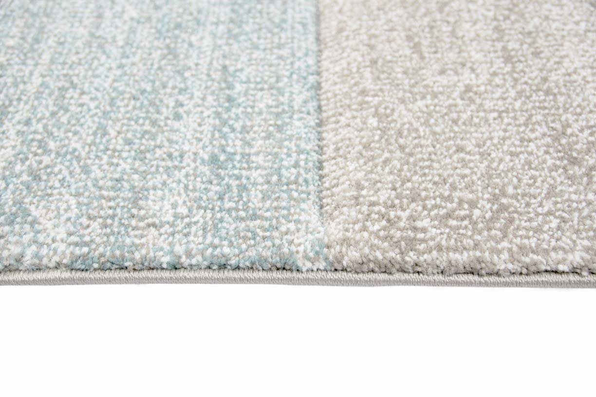 TeppichHome24 Teppich Designer Teppich mit Karo Muster Pastellfarben Blau Creme Beige, rechteckig – Bild 3 von 3
