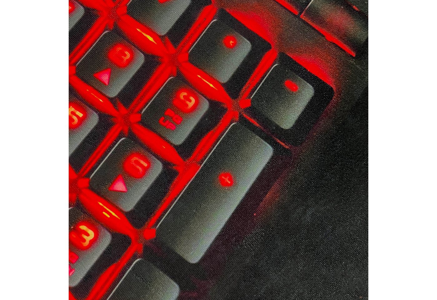 TeppichHome24 Teppich Gaming Teppich mit neonfarbigen Symbolen, rechteckig, pflegeleicht, gleichmäßige Oberfläche, für Fußbodenheizung geeignet – Bild 5 von 5