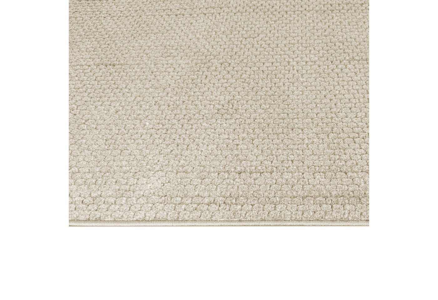 TeppichHome24 Teppich Minimalistischer Wohnzimmerteppich im Streifenmuster in beige, rechteckig, Höhe: 10 mm – Bild 5 von 5