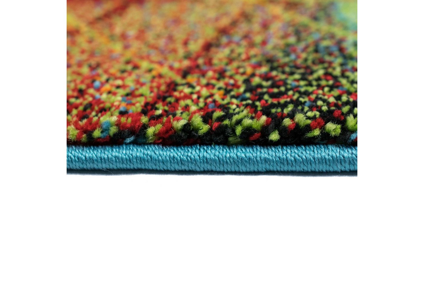 TeppichHome24 Teppich Teppich Wohnzimmer Laub bunt, rechteckig, Höhe: 13 mm – Bild 5 von 5