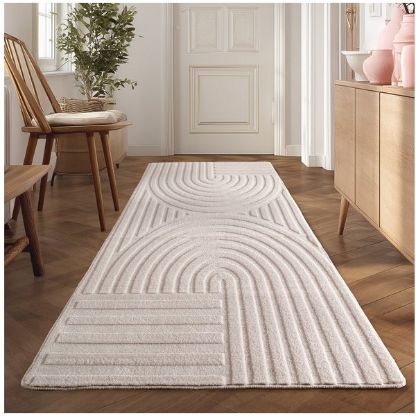 Teppium Teppich Boho Design, Rechteckig, Höhe: 20 mm, Kurzflor Boho Teppich Weich Anti-Rutsch Rückseite Waschbar