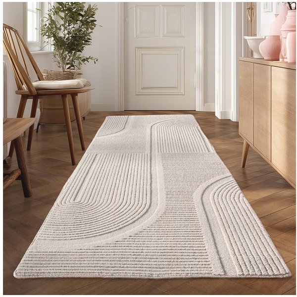 Teppium Teppich Boho Design, Rechteckig, Höhe: 20 mm, Kurzflor Boho Teppich Weich Anti-Rutsch Rückseite Waschbar