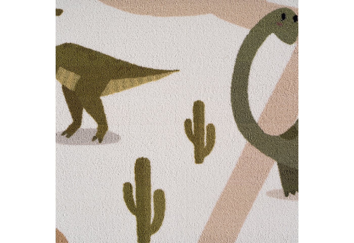 Teppium Teppich Bunte Dino Welt, Rund, Höhe: 5 mm, Teppich Kinderzimmer – Bild 5 von 5