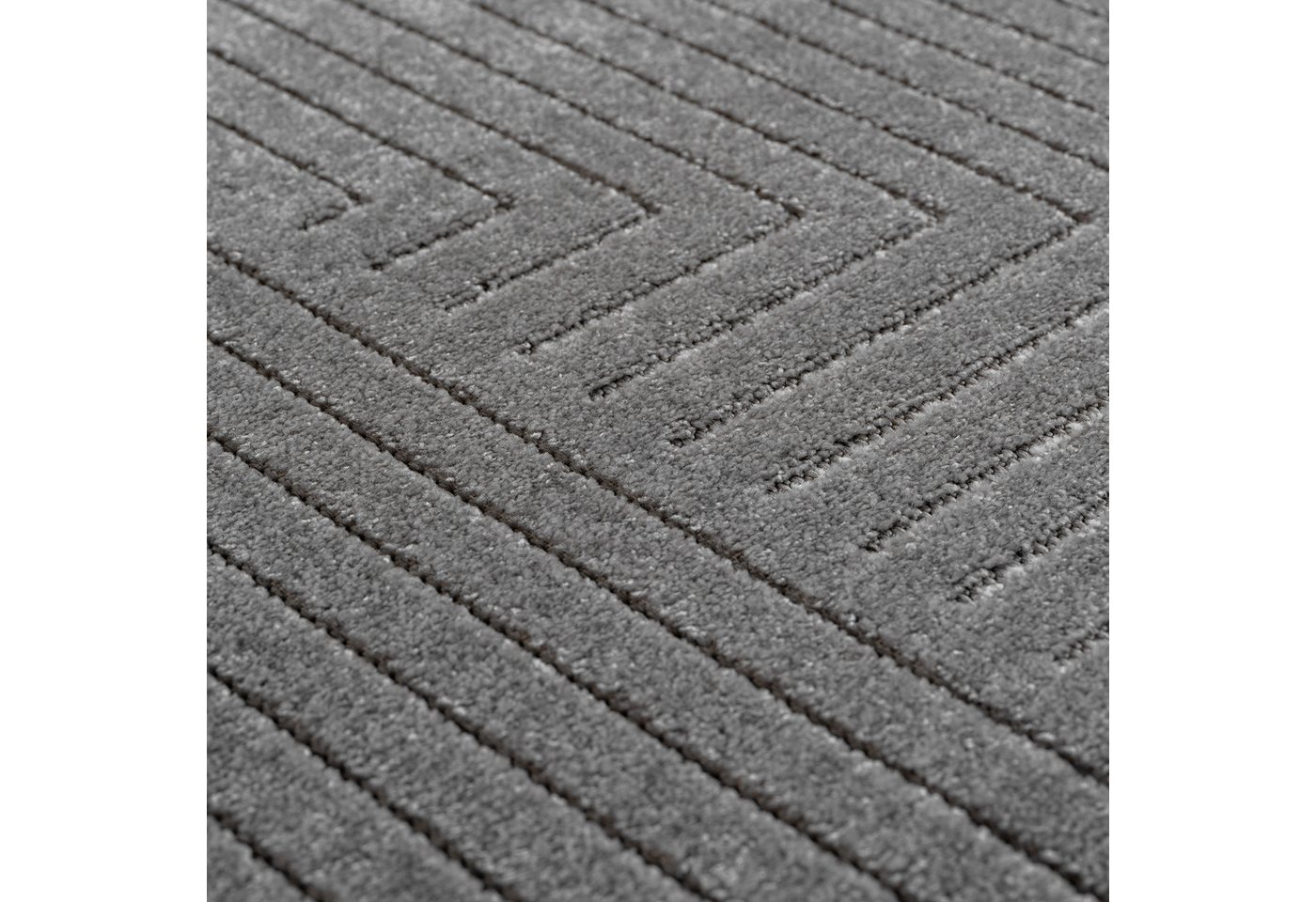 Teppium Teppich Skandinavischer 3D Design, Rund, Höhe: 5 mm, Indoor Outdoor Teppich Wetterfest 3D Optik Wohnzimmer Küchen Terrasse – Bild 5 von 5