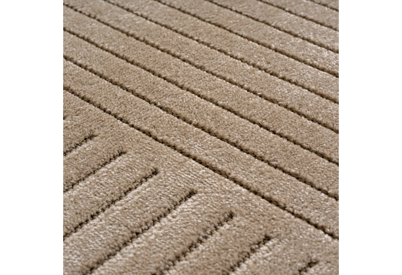 Teppium Teppich Skandinavischer 3D-Teppich, Rechteckig, Höhe: 5 mm, Indoor Outdoor Teppich Wetterfest 3D Optik Wohnzimmer Küchen Terrasse – Bild 5 von 5