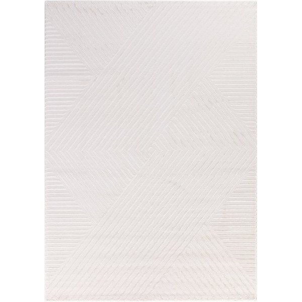 Teppium Teppich Skandinavisches Boho Muster, Rechteckig, Höhe: 12 mm, Teppich Wohnzimmer Boho Design Skandinavische Stil Natur Optik