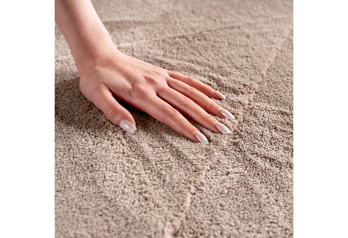 Teppium Teppich Skandinavisches Design, Rechteckig, Höhe: 20 mm, Kurzflorteppich Skandinavische Design Anti-Rutsch Rückseite Waschbar – Bild 3 von 5