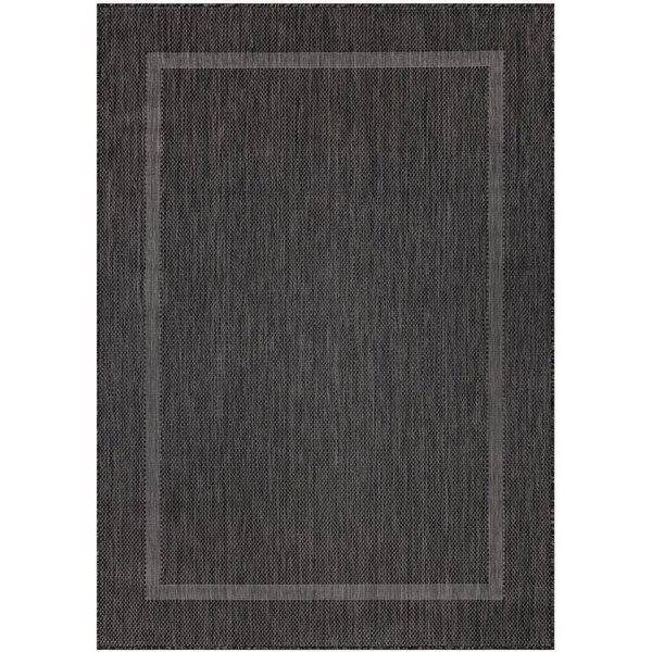 Teppium Teppich Unicolor - Einfarbig, Rechteckig, Höhe: 5 mm, Teppich Wetterfest Balkon Küchenteppich Flachgewebe Sisaloptik