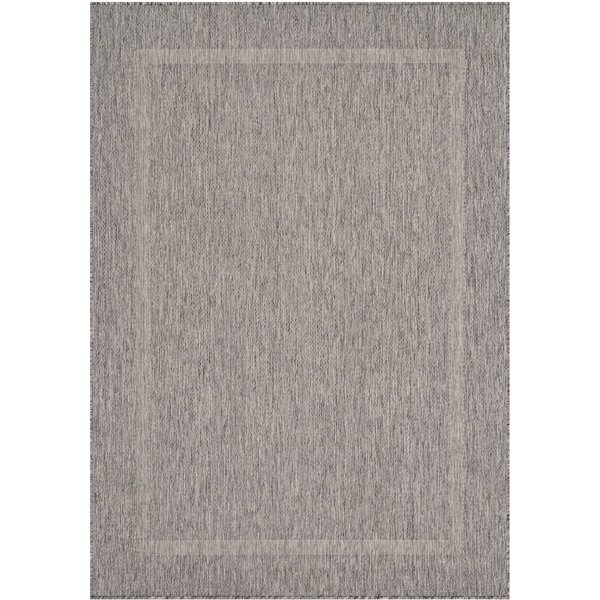 Teppium Teppich Unicolor - Einfarbig, Rechteckig, Höhe: 5 mm, Teppich Wetterfest Balkon Küchenteppich Flachgewebe Sisaloptik