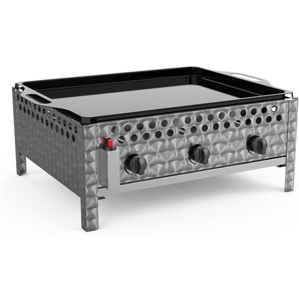 Tepro Gasgrill Wurstbräter, mit Grillpfanne, emailliert