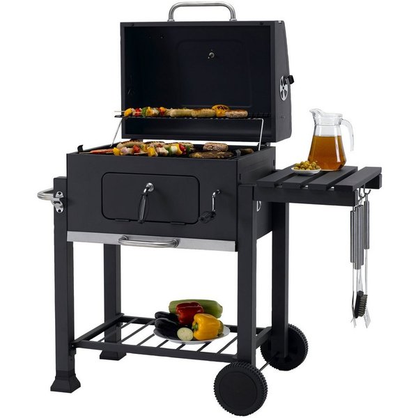 Tepro Holzkohlegrill Grillwagen Toronto Click, BxTxH: 115x67x107 cm