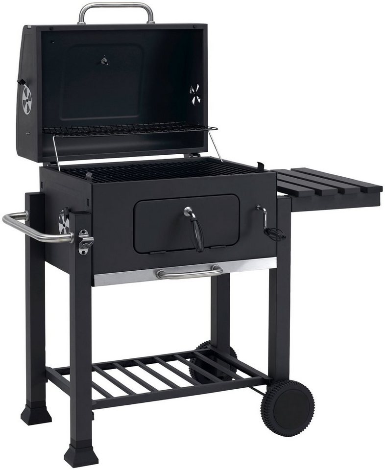 Tepro Holzkohlegrill Grillwagen Toronto Click, BxTxH: 115x67x107 cm – Bild 5 von 5