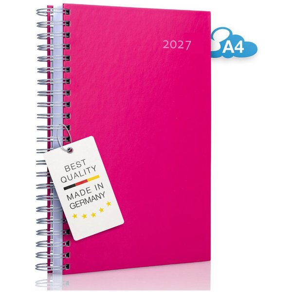 edition cumulus Terminkalender edition cumulus Der GROSSE DICKE Tageskalender 2027 DIN A4 1Tag=1Seite, 1 Tag pro Seite, DIN A4, FSC-Papier, Notizbereich, Made i