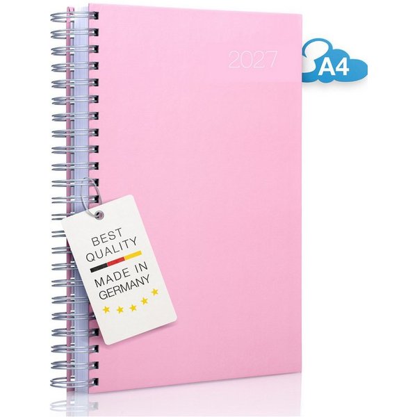edition cumulus Terminkalender edition cumulus Der GROSSE DICKE Tageskalender 2027 DIN A4 1Tag=1Seite, 1 Tag pro Seite, DIN A4, FSC-Papier, Notizbereich, Made i