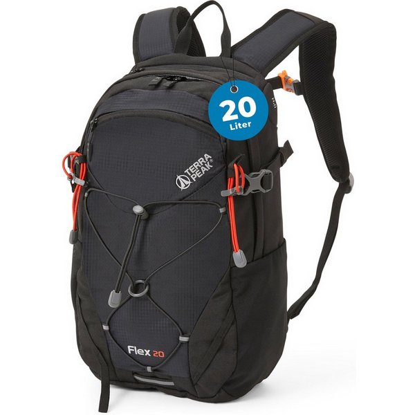 Terra Peak Wanderrucksack Flex 20, 20L klein mit YKK Reißverschluss Trekkingrucksack mit Hüftgurt