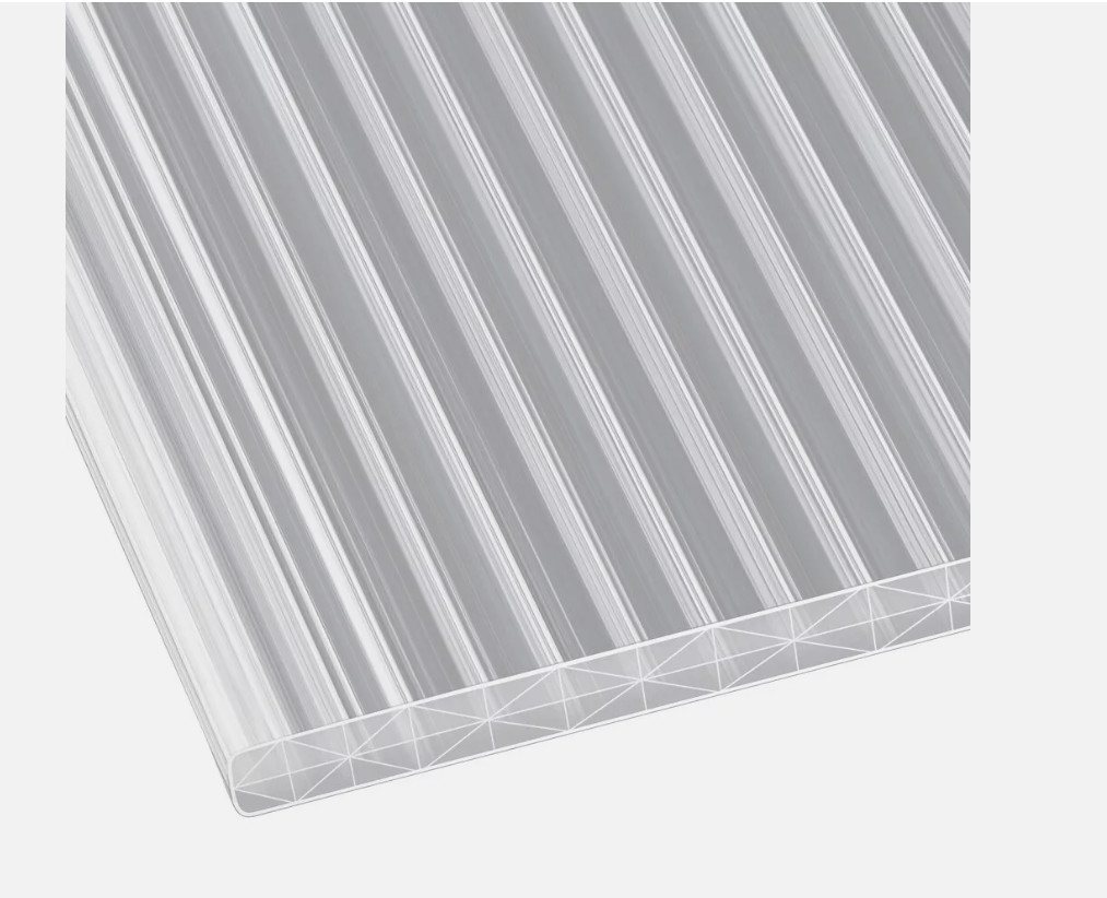 terrassana Doppelstegplatte X-Struktur 16 mm in KLAR oder OPAL – Bild 2 von 5
