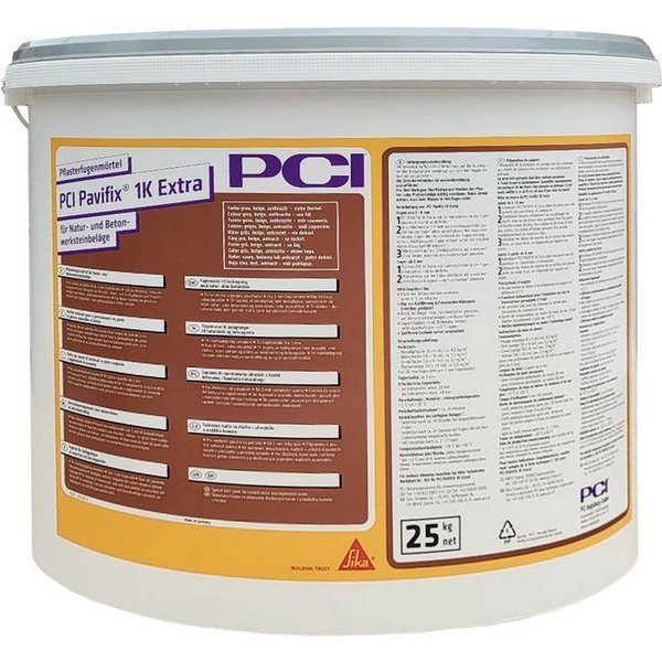 PCI Terrassenplatte PCI Pavifix 1K 25 kg Extra Grau Einkomponentige Pflasterfugenmörtel, Grau