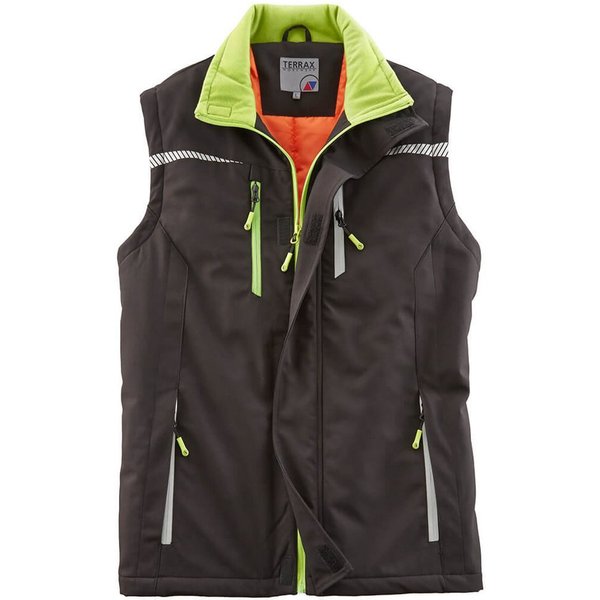 Terrax Workwear Arbeitsweste 30317 Herren Berufsweste Handwerker-Weste Softshell leicht wattiert