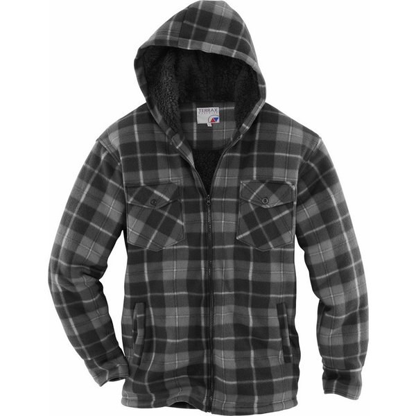 Terrax Workwear Langarmhemd Thermohemd mit Teddyfutter
