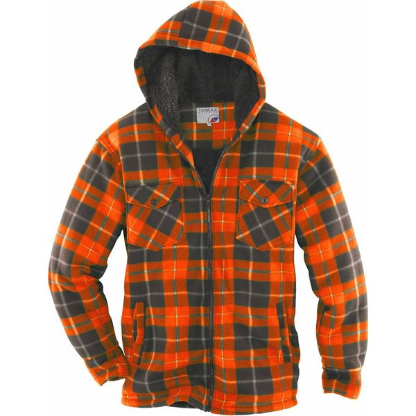 Terrax Workwear Langarmhemd Thermohemd mit Teddyfutter