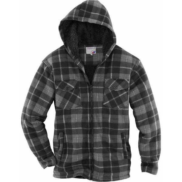 Terrax Workwear Thermohemd Thermohemd von Terrax mit Teddyfutter und Kapuze