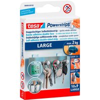 tesa Doppelseitige Selbstklebestrips 'Powerstrips' large, 10 Stk.