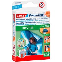 tesa Doppelseitige Selbstklebestrips 'Powerstrips' Poster, 20 Stk.