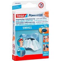 tesa Doppelseitige Selbstklebestrips 'Powerstrips' small, 14 Stk.