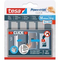 tesa Powerstrips "CLICK" 16 x 2 Slim M, bis 5 kg