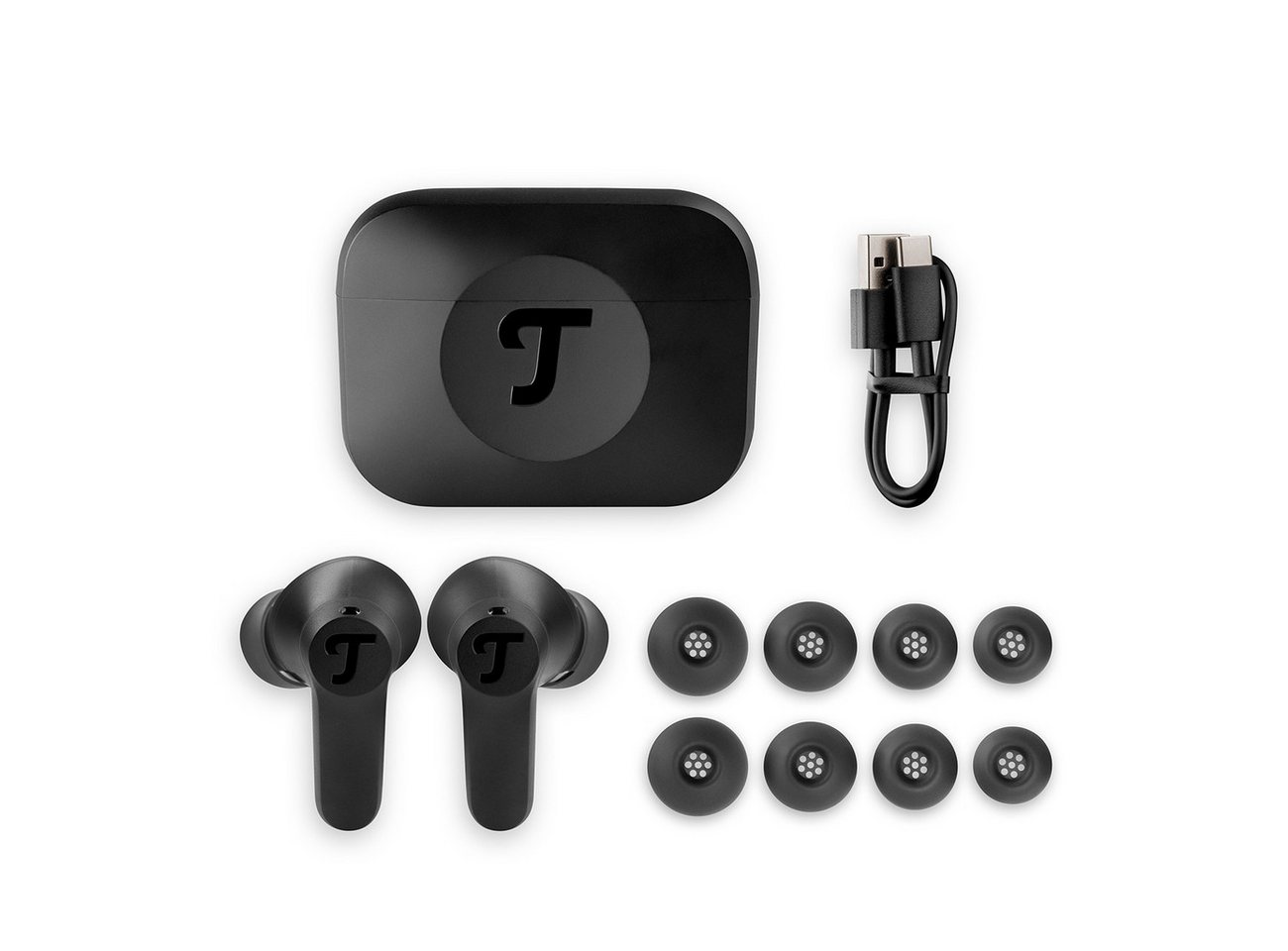 Teufel AIRY TWS 2 wireless In-Ear-Kopfhörer (Active Noise Cancelling (ANC), Spritzwasser-Schutz-IPX4, Transparenz-Modus) – Bild 2 von 5