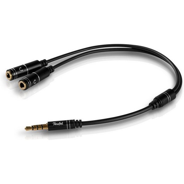 Teufel Audio Y Splitter Kopfhöreranschluss Kabel Audio-Kabel, (27 cm)