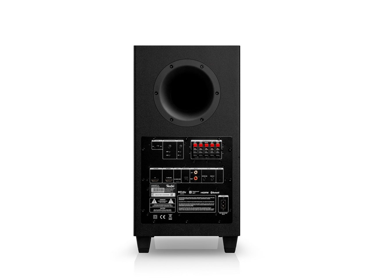 Teufel CONSONO 25 CONCEPT Surround "5.1-Set" Wireless Lautsprecher (Bluetooth, 120 W, Integrierter AV-Receiver mit Bluetooth 5.0) – Bild 4 von 5