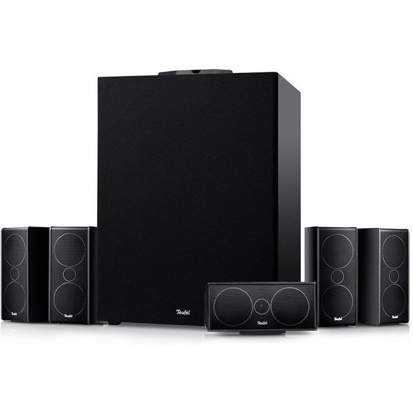 Teufel CONSONO 35 CONCEPT Surround Power Edition "5.1-Set" Wireless Lautsprecher (Bluetooth, HDMI, AUX, 150 W, Integrierter AV-Receiver mit Bluetooth 5.0 Qualco