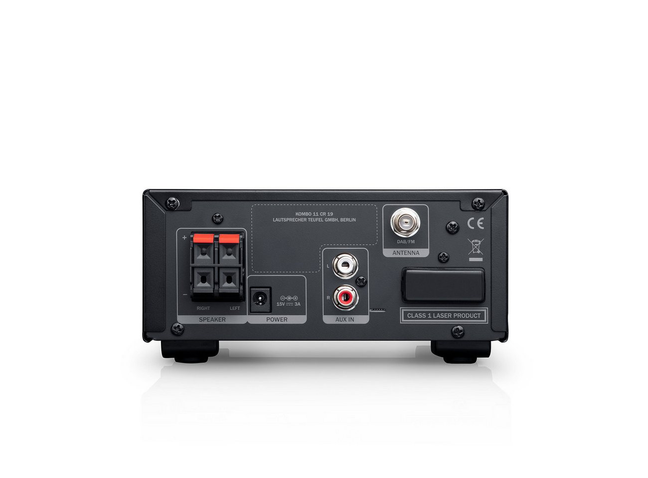 Teufel KOMBO 11 Lautsprechersystem (Bluetooth, High Level Lautsprecher-Ausgänge, 50 W, Fernbedienung, Radio, DAB+, Alarmfunktion) – Bild 4 von 5