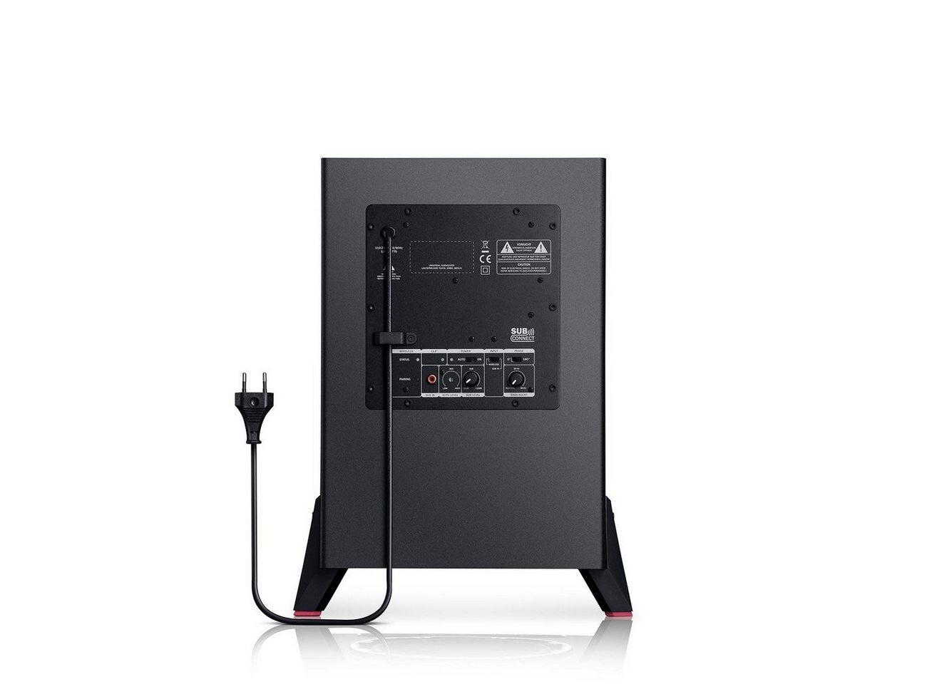 Teufel T 8 Subwoofer Subwoofer (Cinch-Eingang, 100 W, Als Frontfire- oder Downfire-Subwoofer einsetzbar) – Bild 2 von 5